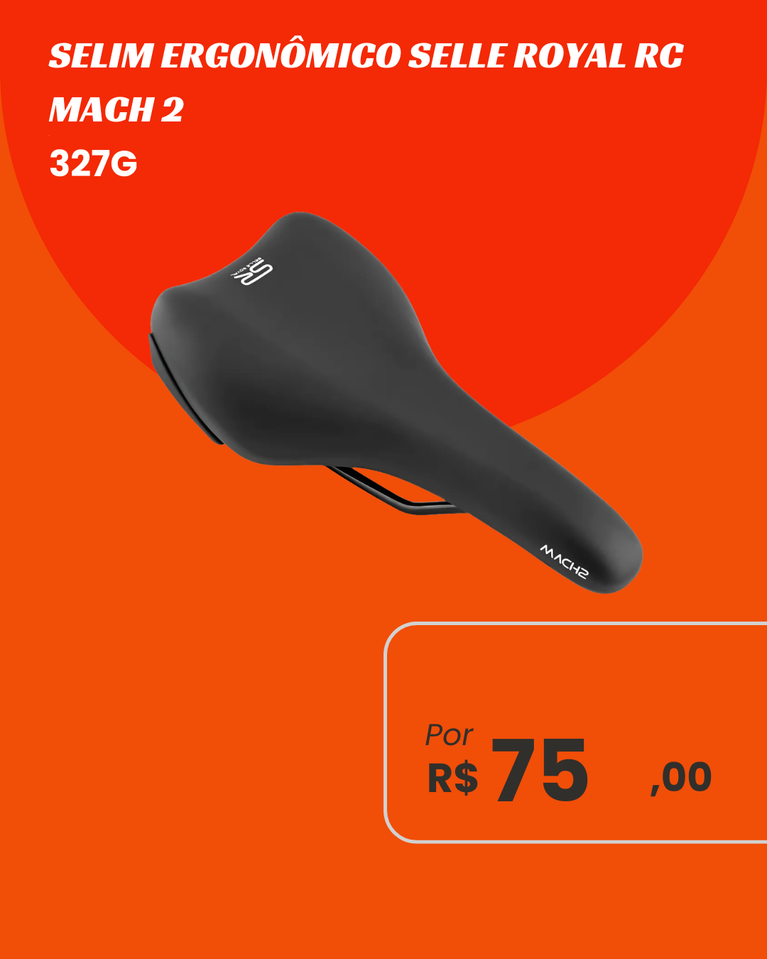 Selim Ergônomico Selle Royal RC Mach 2 - 327g Performance