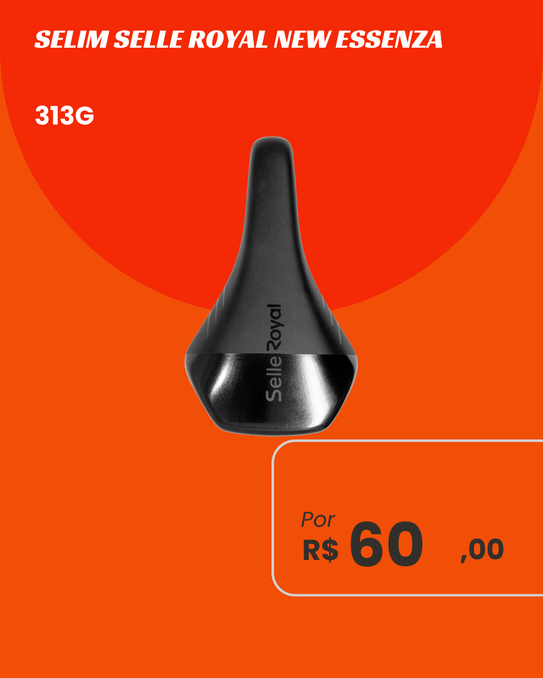 Selim Selle Royal New Essenza Athletic - Ergonomia e Estilo 313g