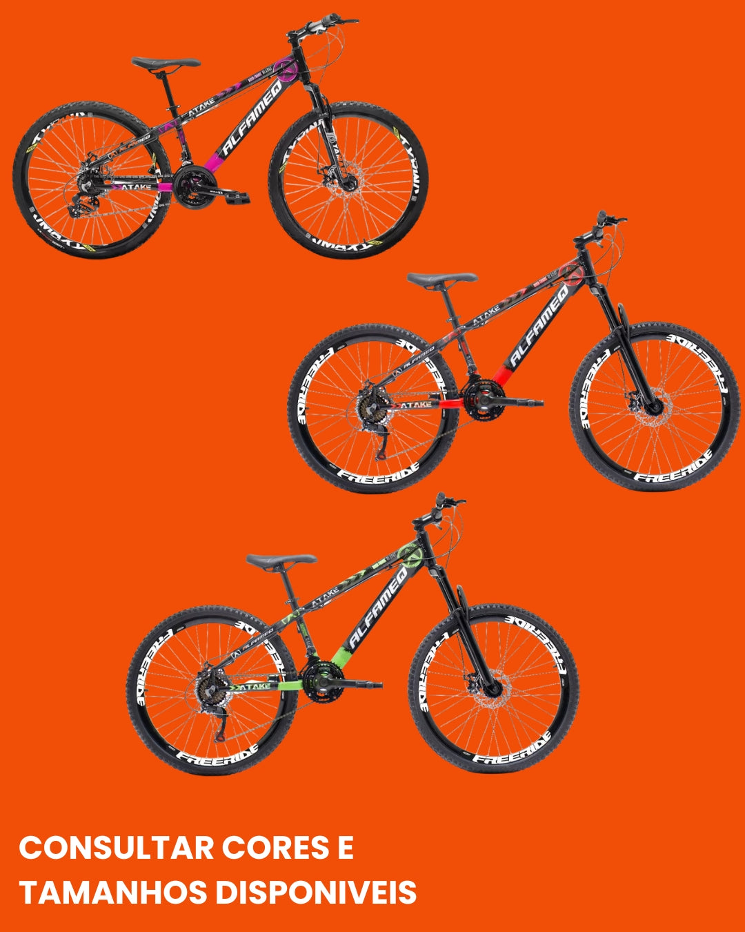 Bicicleta Atack Alfameq Aro 26 Freeride