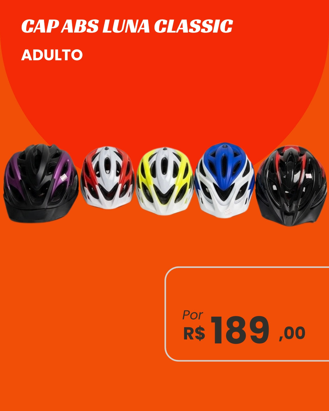 Capacete Absolute Luna Classic Adulto - Conforto e Versatilidade