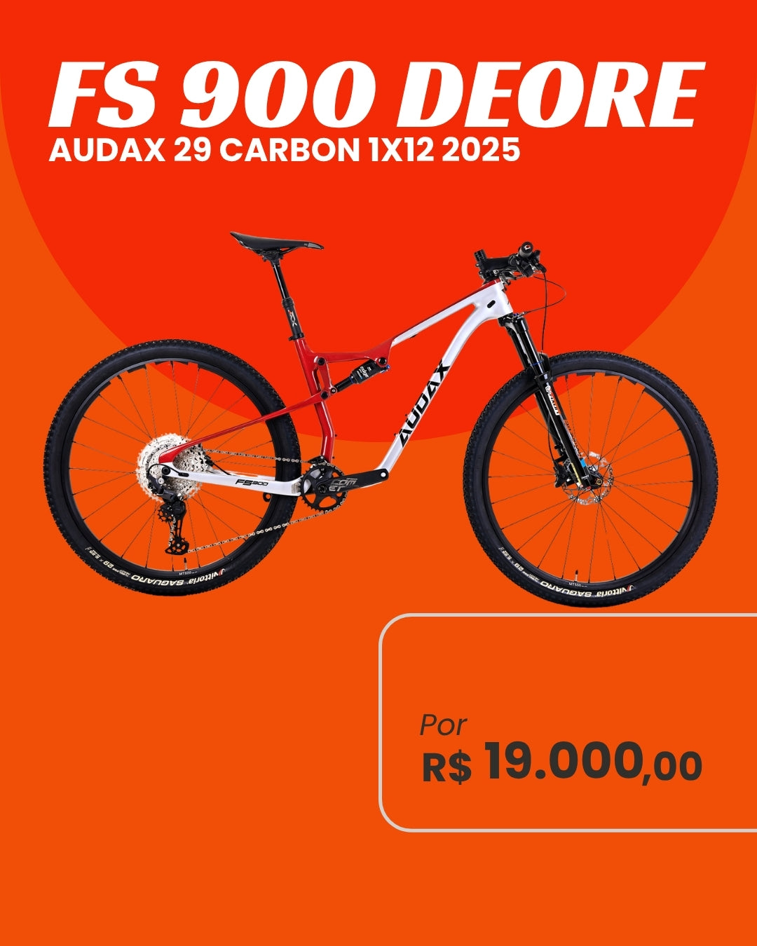 Bicicleta Audax FS 900 Deore Carbon 29 1x12 2025