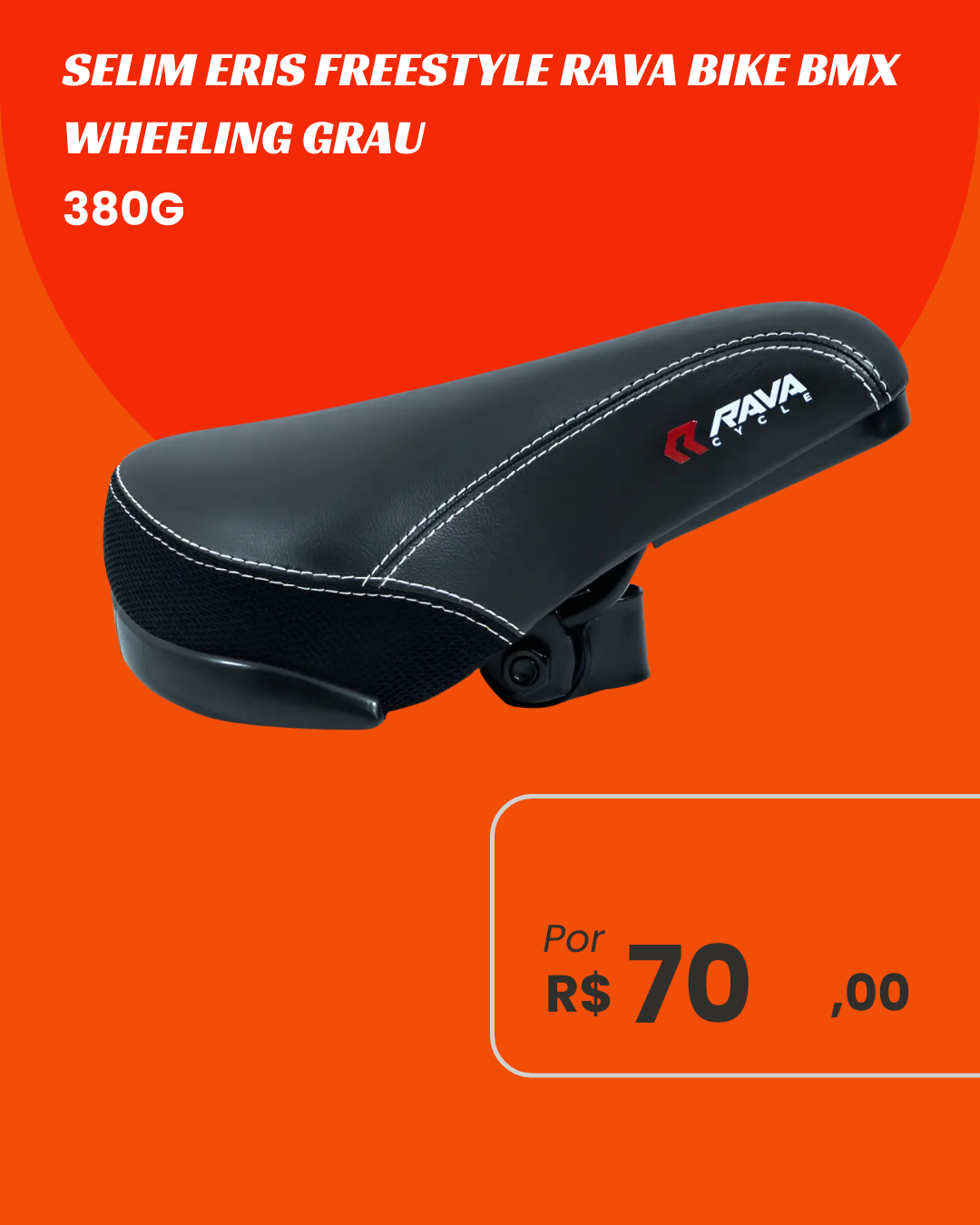Selim Rava Pressure Ergônomico - Performance MTB