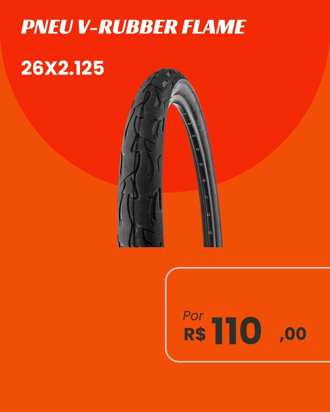 Pneu Vee Rubber Flame 26x2.125 - Estilo e Durabilidade