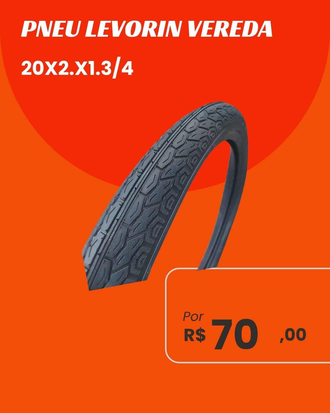 Pneu Levorin Vereda 20x2.13/4 - Conforto e Segurança para Sua Bike