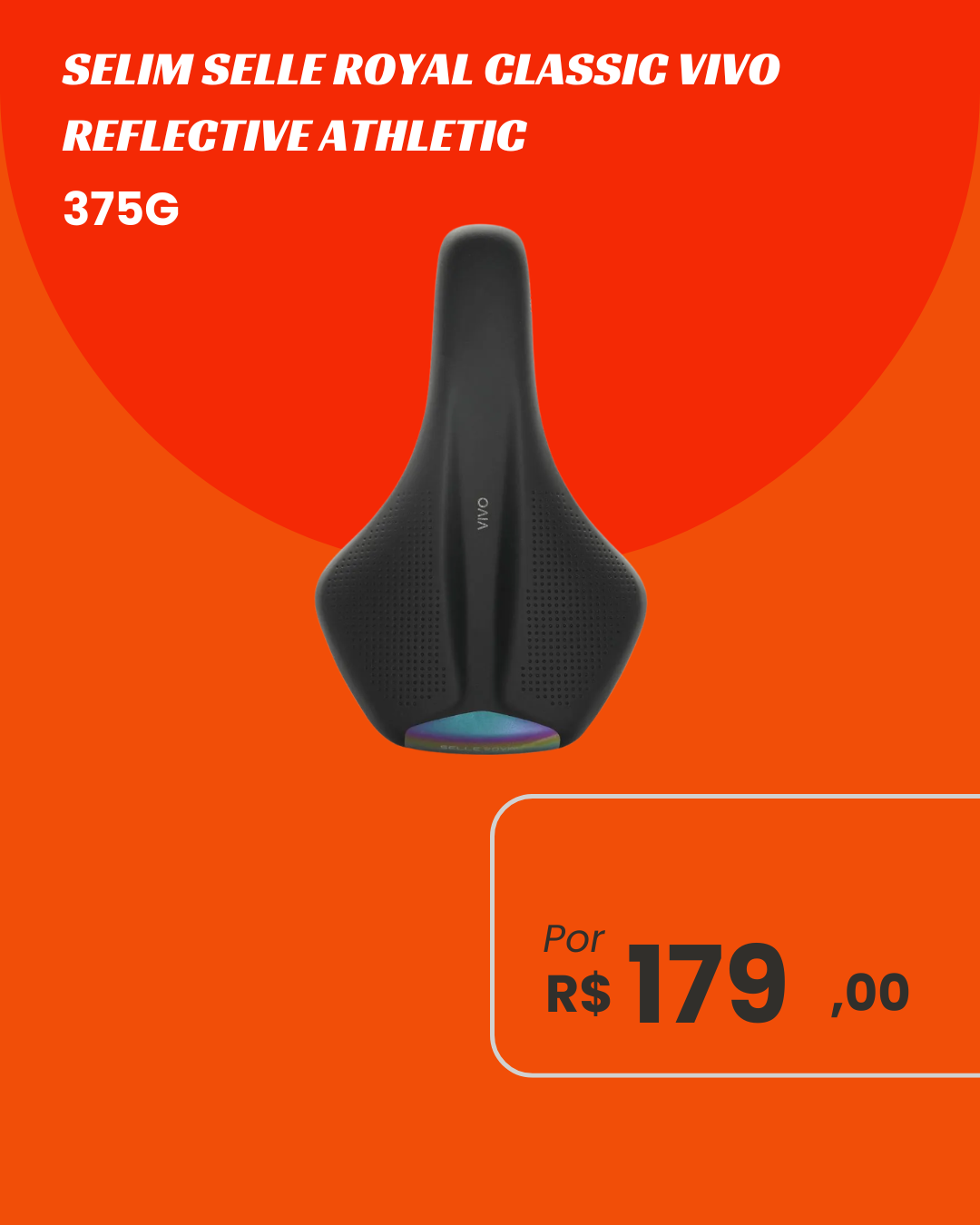 Selim Selle Royal Vivo Ergo Vazado - Conforto Ergônomico Premium