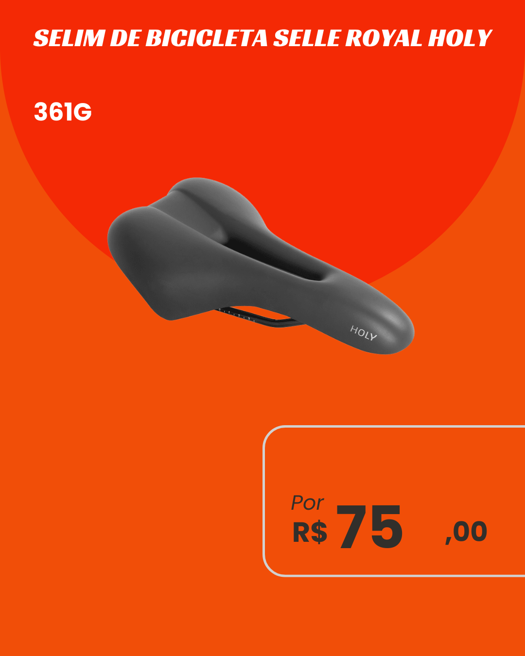 Selim Selle Royal Holy - Máxima Durabilidade e Conforto 361g