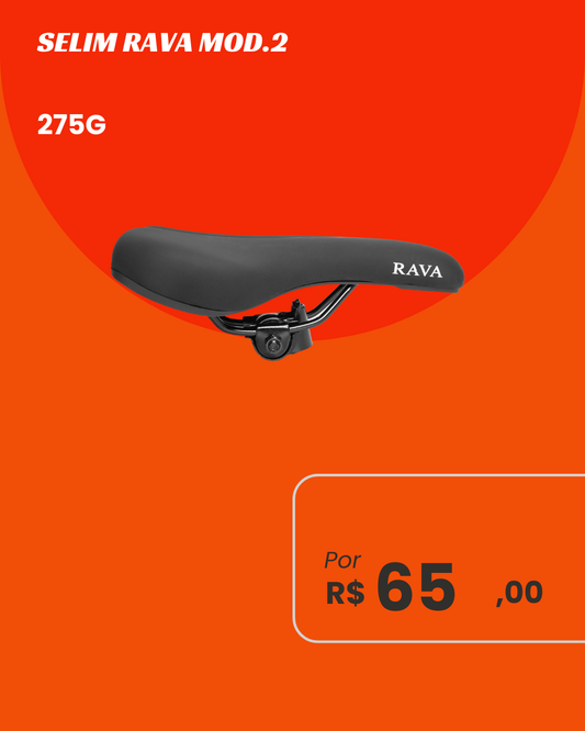Selim Rava Mod 2 - Design Anatômico Slim e Performance MTB 275g