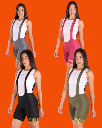 Bretelle de Ciclismo Feminino Ciclopp React