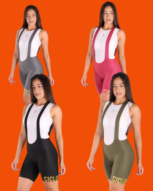 Bretelle de Ciclismo Feminino Ciclopp React