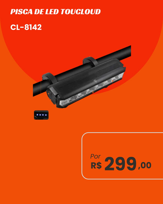 Farol de LED Toucloud CL-8142 - Barra de Luz Profissional e Indicador de Carga