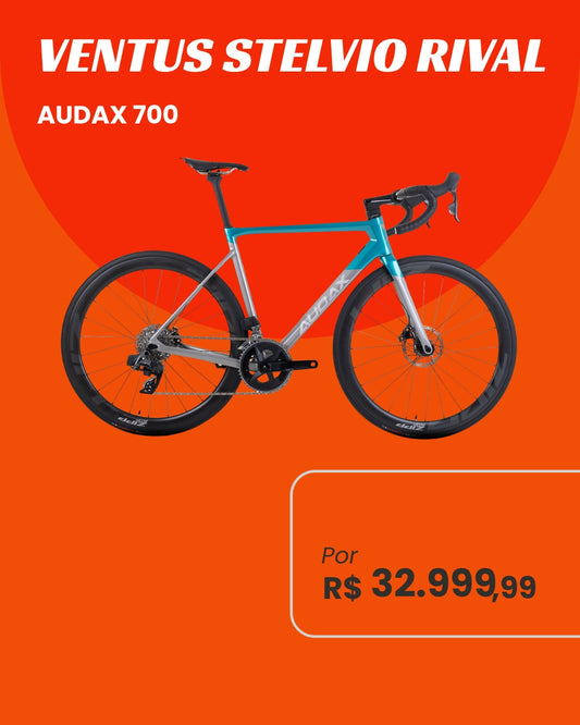 Bicicleta Audax Ventus Stelvio Rival 700 - Alta Performance e Transmissão Eletrônica