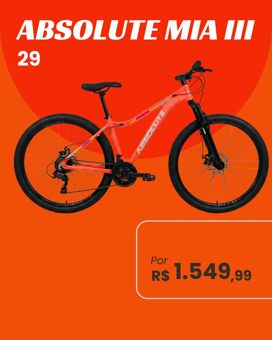 Bicicleta Absolute Mia III Aro 29 Feminina
