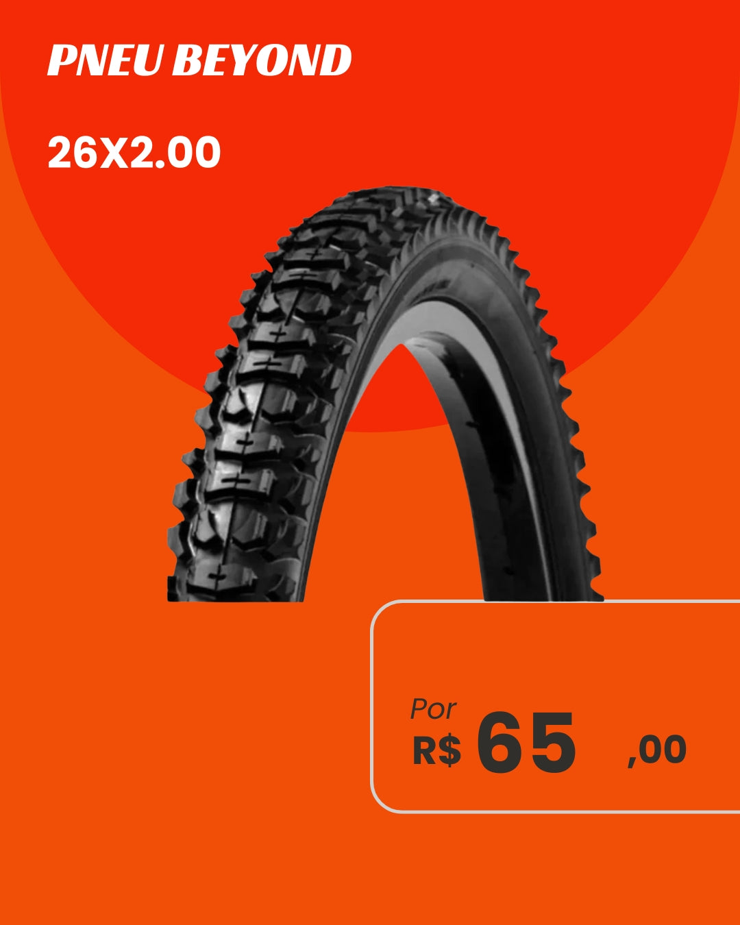 Pneu Beyond 26x2.00 - Resistência e Versatilidade