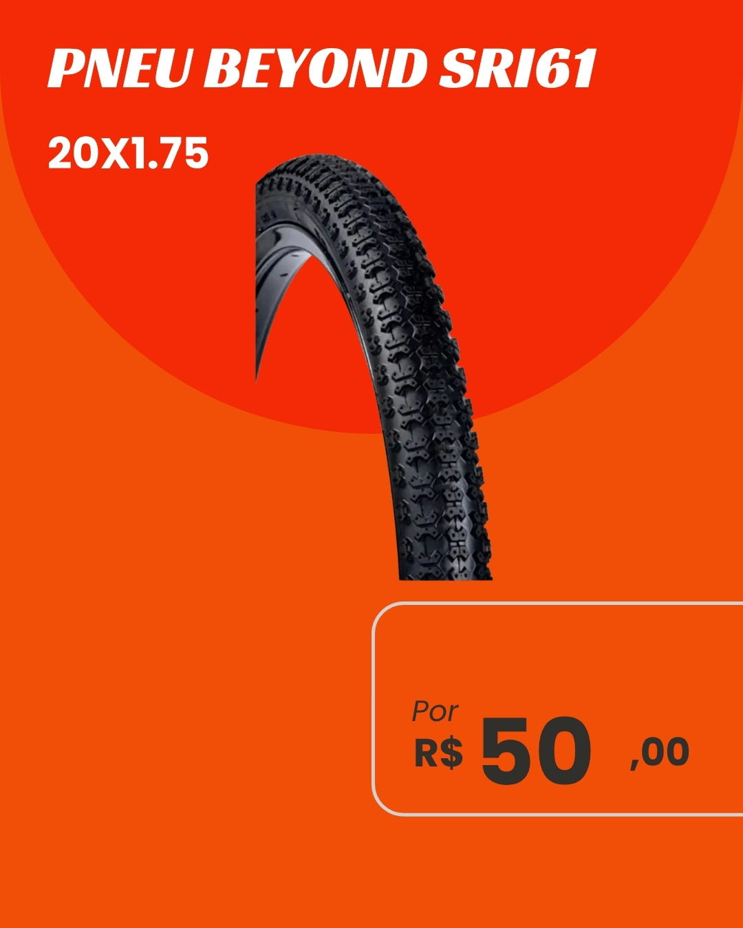 Pneu Beyond SRI61 20x1.75 - Performance e Aderência para o Dia a Dia