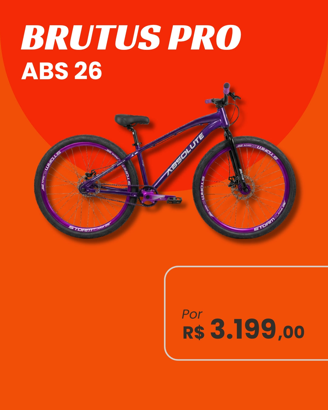 Bicicleta Absolute Brutus Pro ABS 26