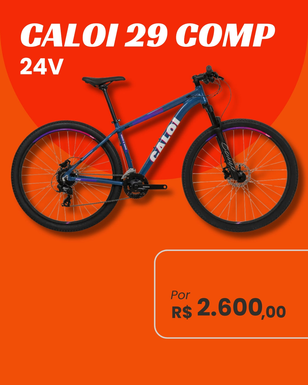 Bicicleta Caloi Explorer Comp 24V Aro 29