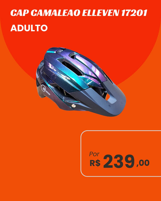 Capacete Camaleão Elleven 17201 Adulto - Pintura Especial Furta-Cor