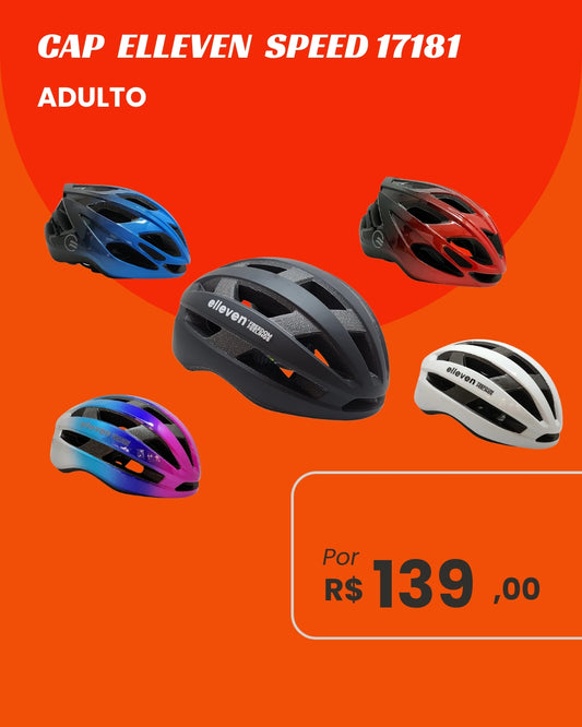 Capacete Elleven Speed 17181 Adulto - Aerodinâmico e Leve