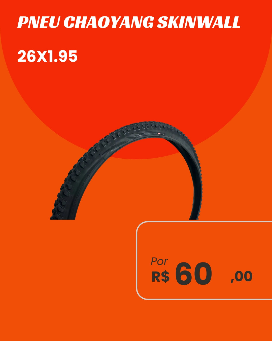 Pneu Chaoyang Skinwall 26x1.95 - Estilo Retrô e Economia