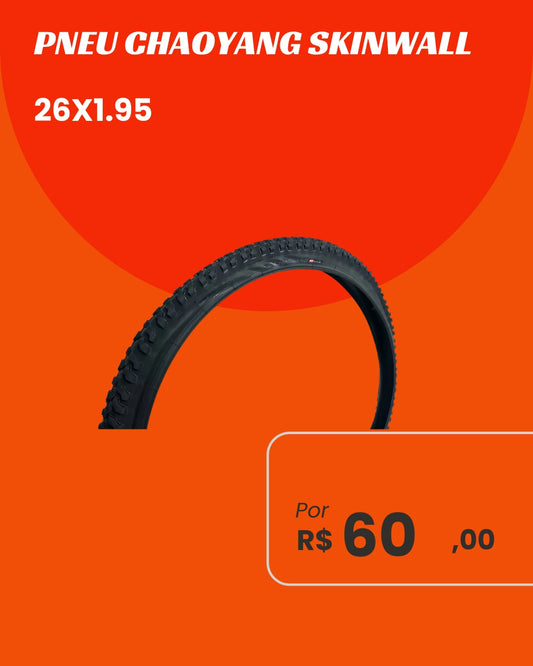 Pneu Chaoyang Skinwall 26x1.95 - Estilo Retrô e Economia