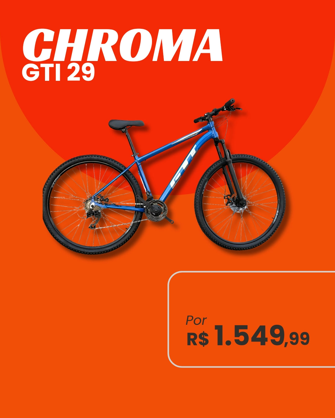 Bicicleta GTI Chroma Aro 29 Alumínio 21V