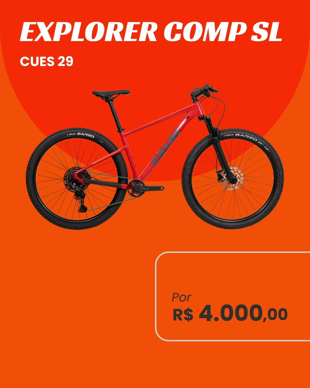 Bicicleta Caloi Explorer Comp SL CUES 29