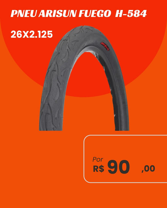Pneu Arisun Fuego H-584 26x2.125 - Performance e Estabilidade
