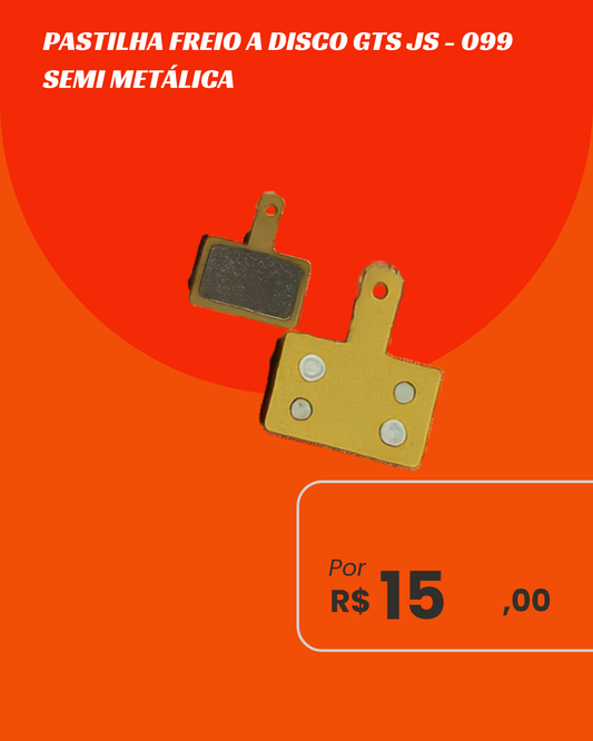 Pastilha de Freio a Disco GTS JS-099 Semi Metálica - Par