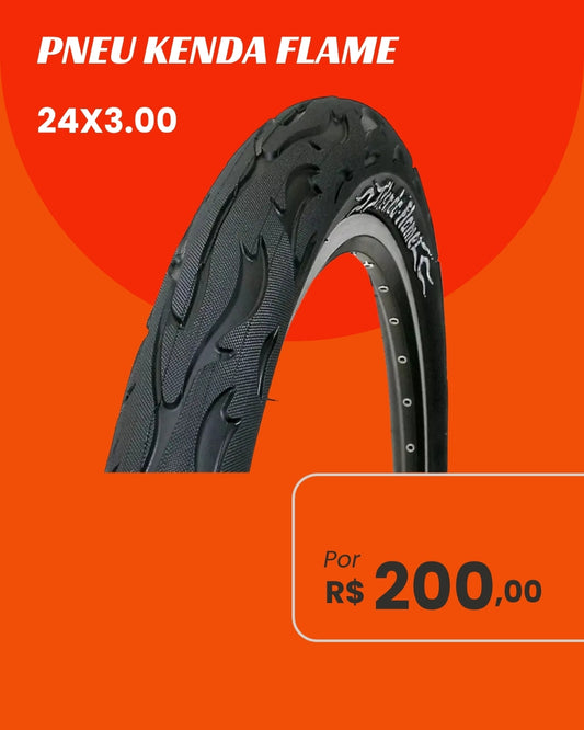Pneu Kenda Flame 24x3.00 - Estilo Custom e Performance Robusta