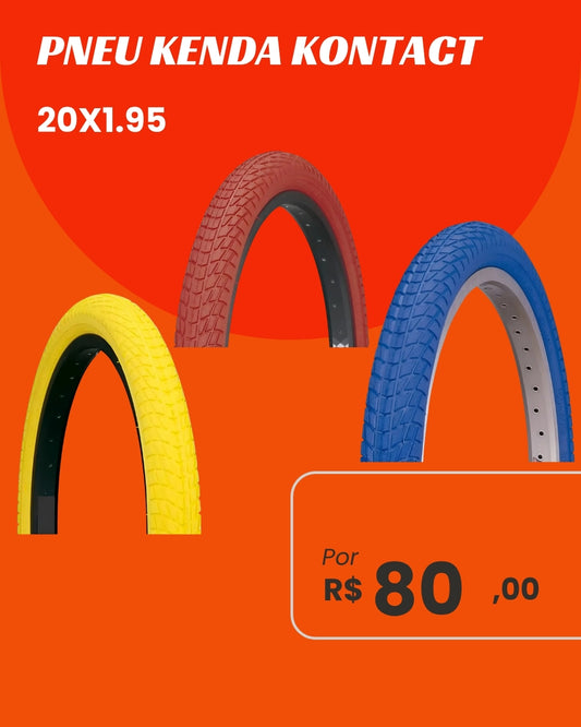 Pneu Kenda Kontact 20x1.95 - Estilo e Performance para BMX e Urbana
