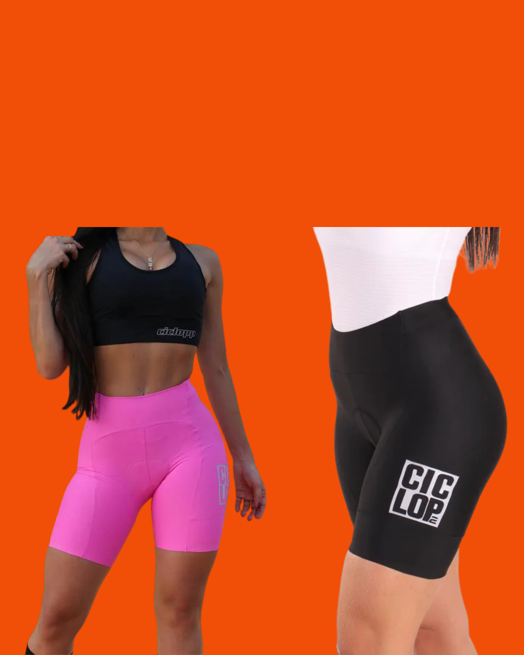 Bermuda Ciclopp Max - cores disponíveis: rosa e preta