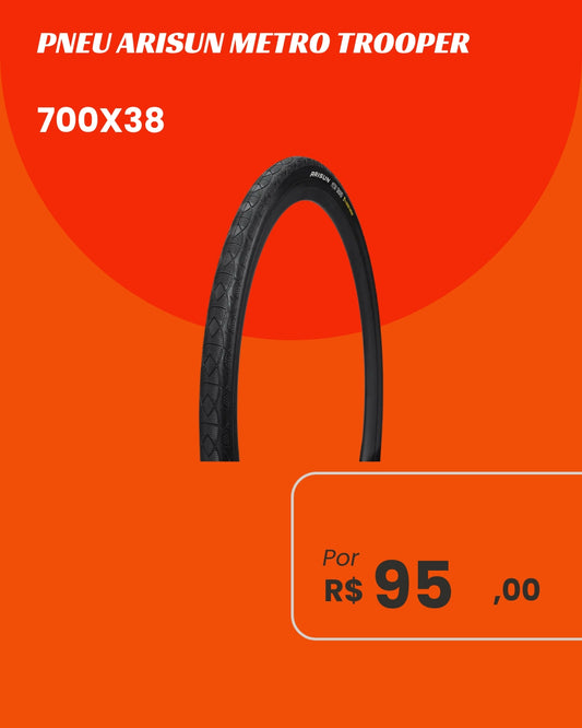 Pneu Arisun Metro Trooper 700x38C - Conforto Urbano e Durabilidade
