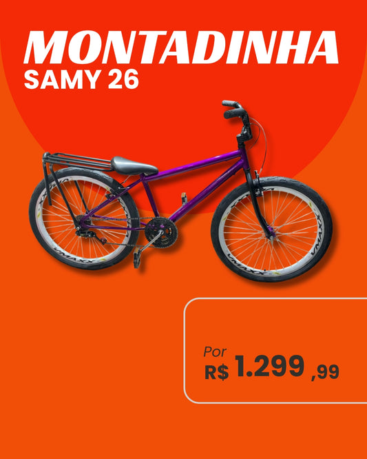 Bicicleta Samy Montadinha Aro 26 com Bagageiro