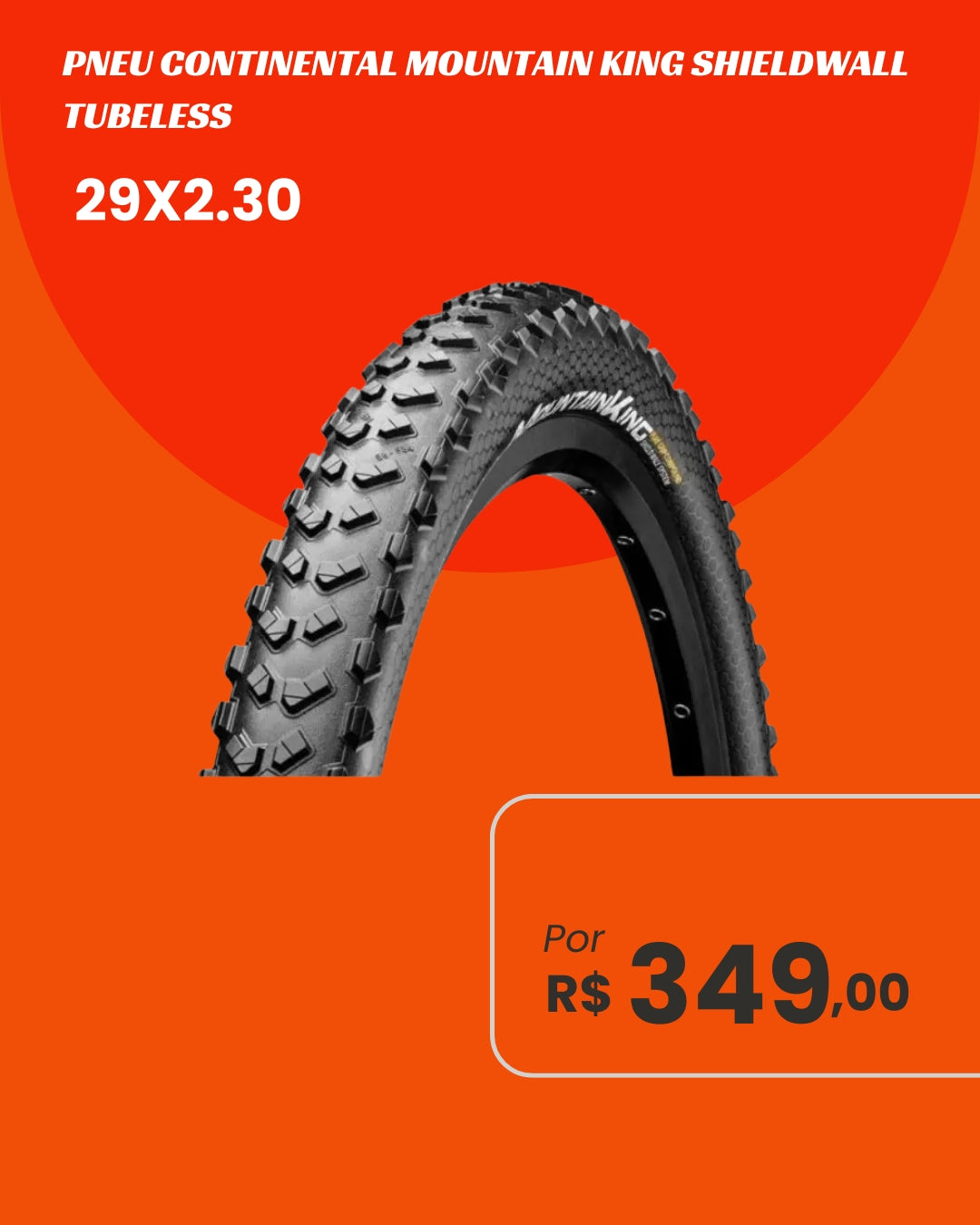 Pneu Continental Mountain King 29x2.30 - Tração e Domínio MTB