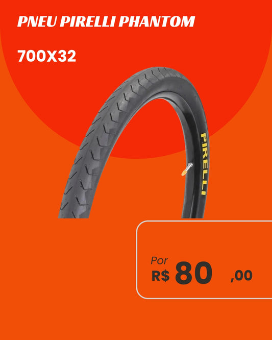 Pneu Pirelli Phantom 700x32 - Velocidade e Performance Urbana