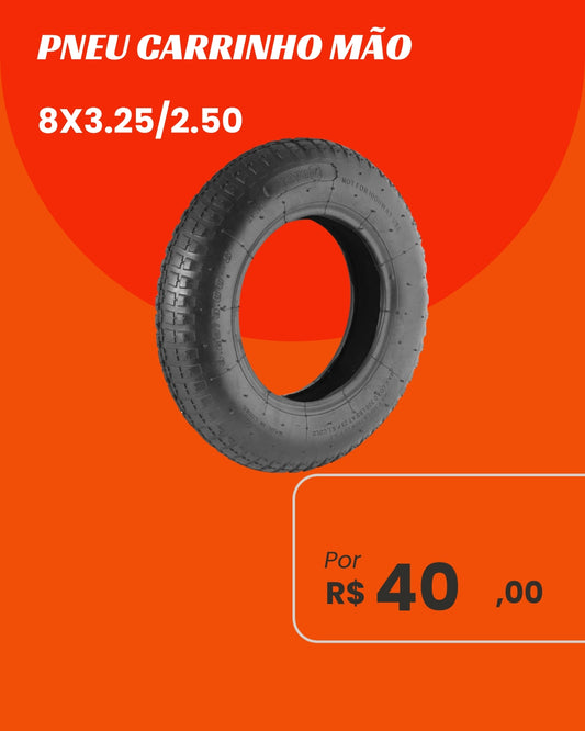 Pneu para Carrinho de Mão Vee Rubber 3.25/2.50-8 - Resistência e Economia