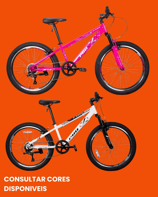 Bicicleta Pro X Fun Aro 24 21V Freio a Disco