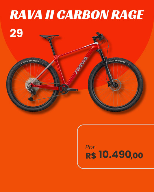 Bicicleta Rava Rage II Carbon 12V Aro 29