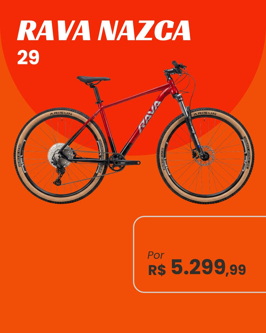 Bicicleta Rava Nazca 12V Shimano Deore Aro 29