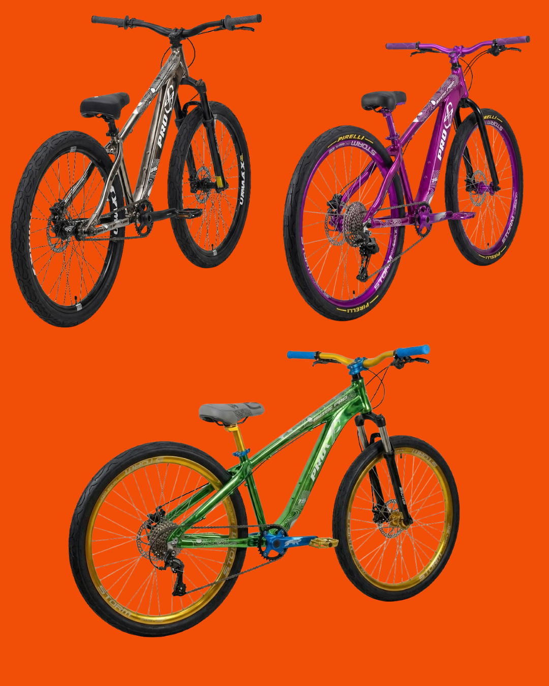Bicicleta Rustic Pro X Aro 26 - Monte do Seu Jeito (Linha Premium Grau / Freeride)