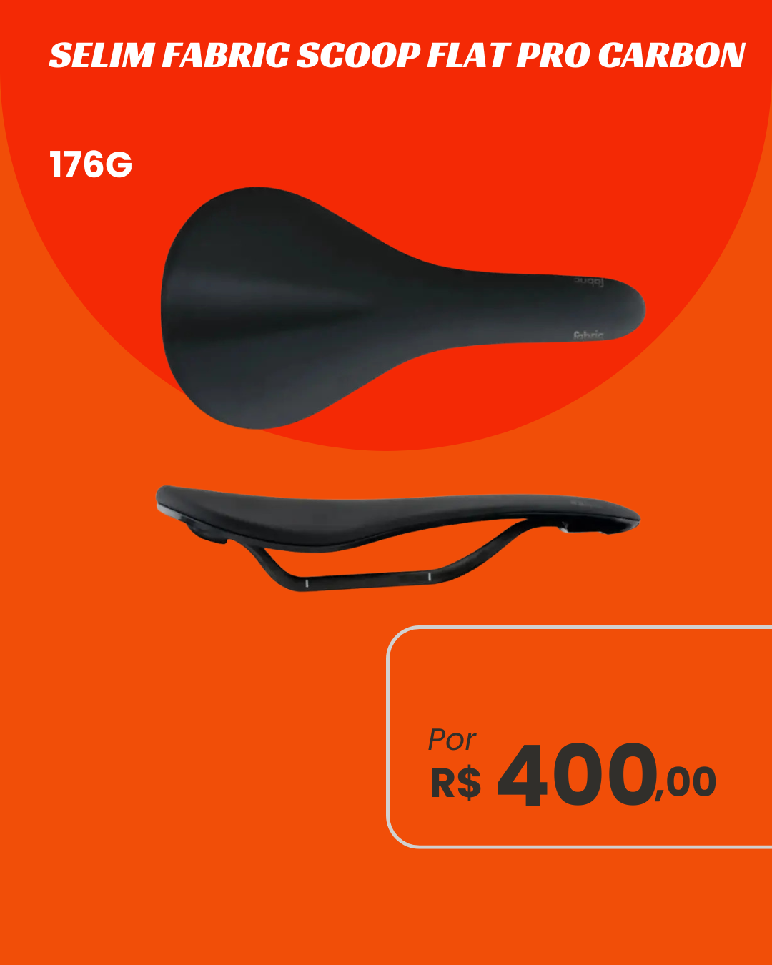 Selim de Ciclismo Fabric Scoop Ultra Leve - Performance Premium