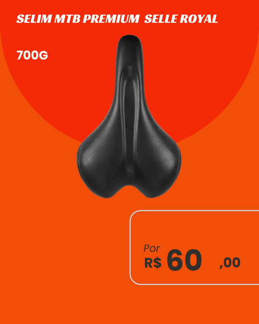 Selim Selle Royal Premium Gel - Conforto Ergônomico Urbano