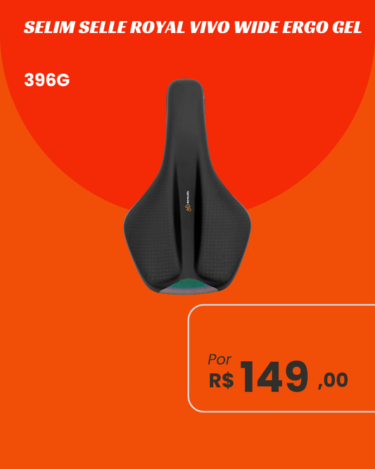 Selim Selle Royal Vivo Wide Ergônomico - Conforto Urbano e Trekking