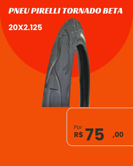 Pneu Pirelli Tornado Beta 20x2.125 - Performance Urbana e Estilo