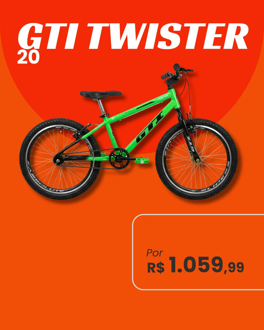 Bicicleta GTI Twister Aro 20 Cross Infantil