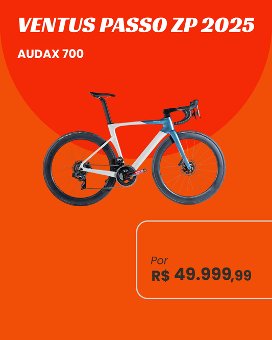 Bicicleta Audax Ventus Passo Disc Carbon - SRAM Force AXS 12v Rodas Zipp 303 S