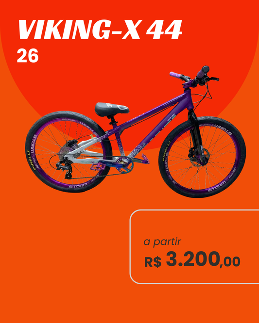 Bicicleta VikingX Tuff 44 Aro 26 - Monte do Seu Jeito (Linha Premium Grau / Freeride)
