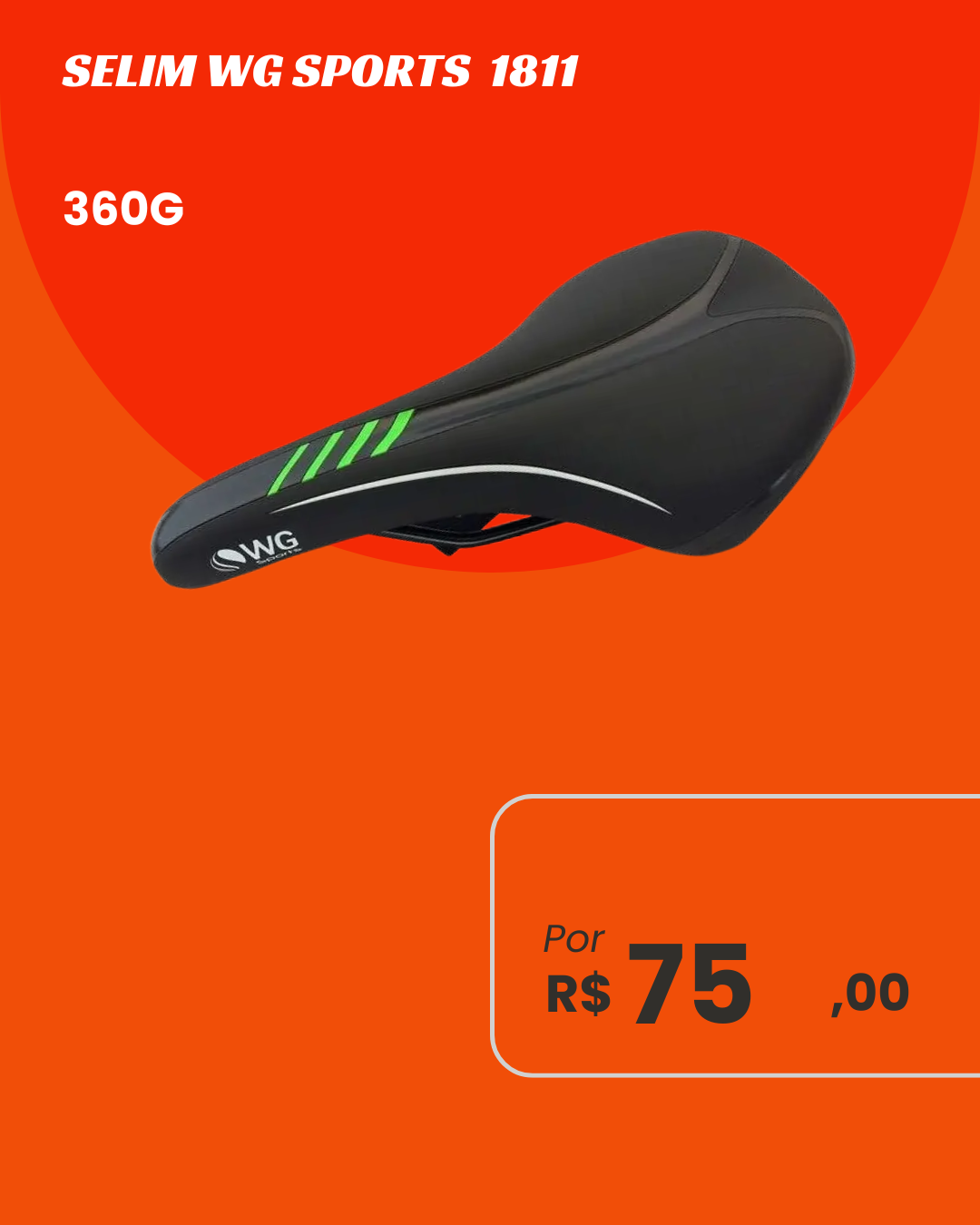 Selim WG Sports MTB Vazado Antiprostrático - Conforto Esportivo